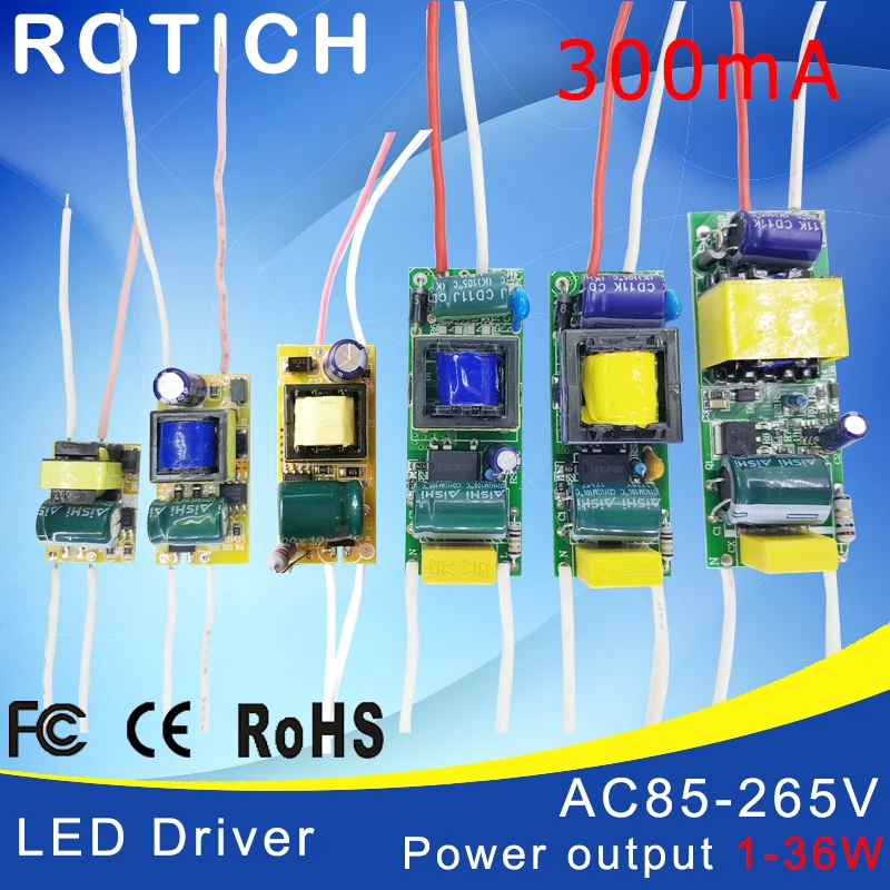 Driver LED 25-36W 300mA - AC85-265V, Con Protezioni Integrate - Foto 9