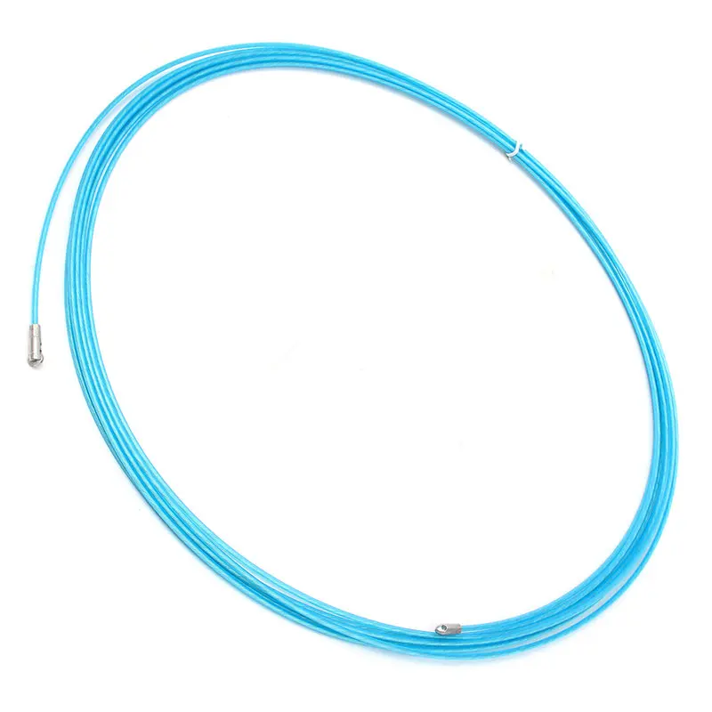 

SWILET Durable Blue 10M Pack Steel Wire Silver Draw Tape Electrician Fish Conduit Ducting Cable Wire Wheel Puller