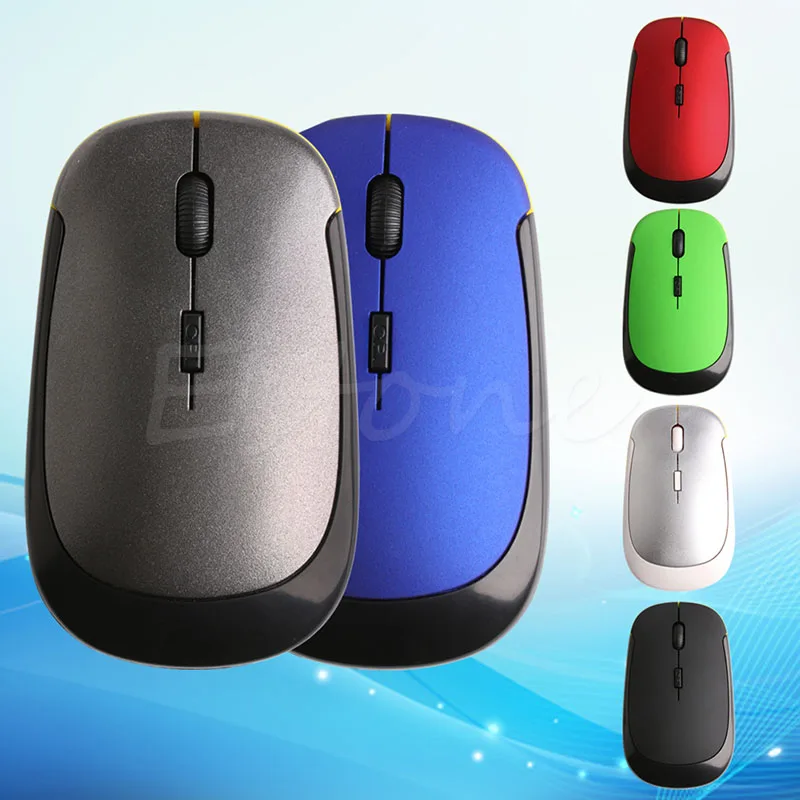 

Ultra-Slim Mini USB 2.4G Wireless Optical Mouse Mice 1600 DPI Portable Creative Mouse 2*AAA Replaceable Battery Powered