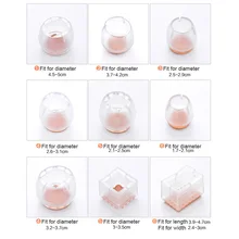 1 шт. полезный силикон стул ноги шапки ноги колодки накладки для ножек мебели носки для девочек защита для пола круглый квадратный низ Нескользящие чашки