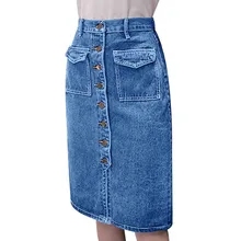 Женская джинсовая юбка, прямые джинсы, сексуальная узкая короткая юбка на пуговицах, микро-длина до колена, Jupe Jean Femme Saia, джинсы Spodniczka