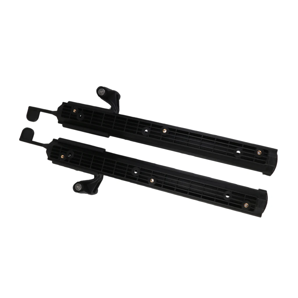 2Pcs  Adjustable Nylon Locking Kayak Foot Braces Pedals Foot Pegs Kayak Accessories Black