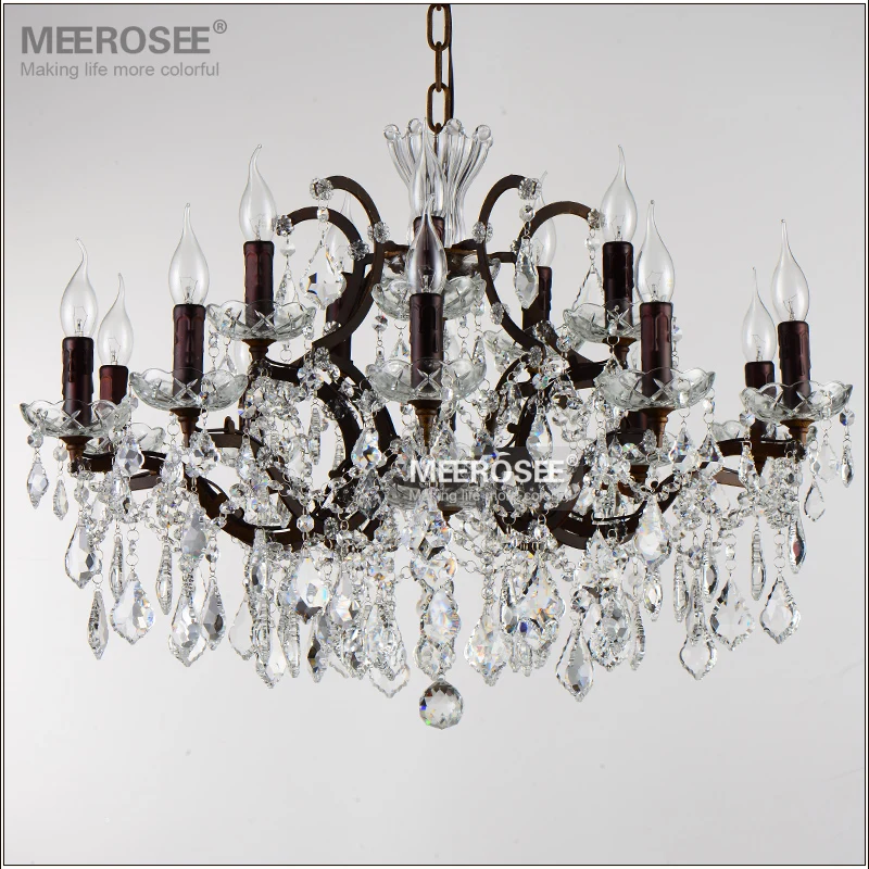 Vintage Crystal Loft Chandelier Light Retro Rustic Chandeliers
