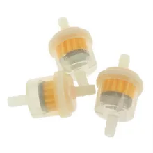 Durable 3pcs Universal Fuel Filter Barbed for 1/4