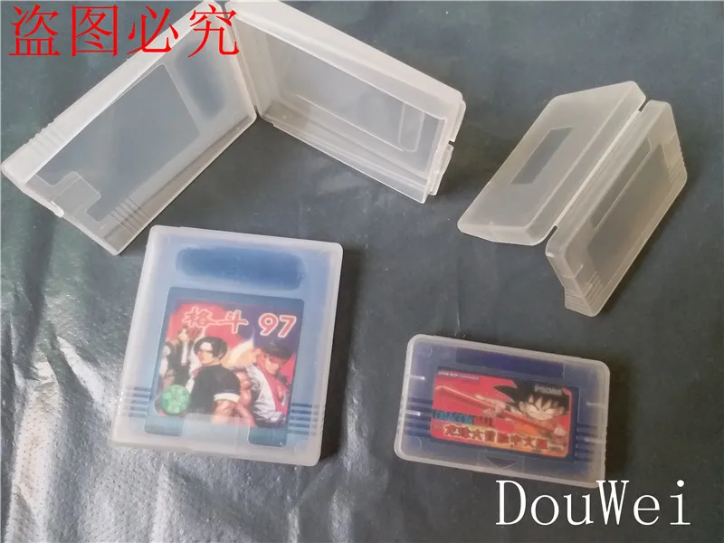 100 шт. 50 30 10 для nintendo Gameboy игра Коробка картридж прозрачный Цвет карточная housing Case Box