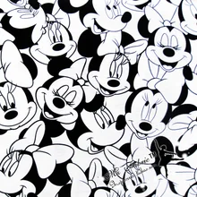 50*147 см мультфильм Минни хлопчатобумажная ткань для шитья четверть лоскутное тряпичная кукла дети постельное белье в стиле пэчворк