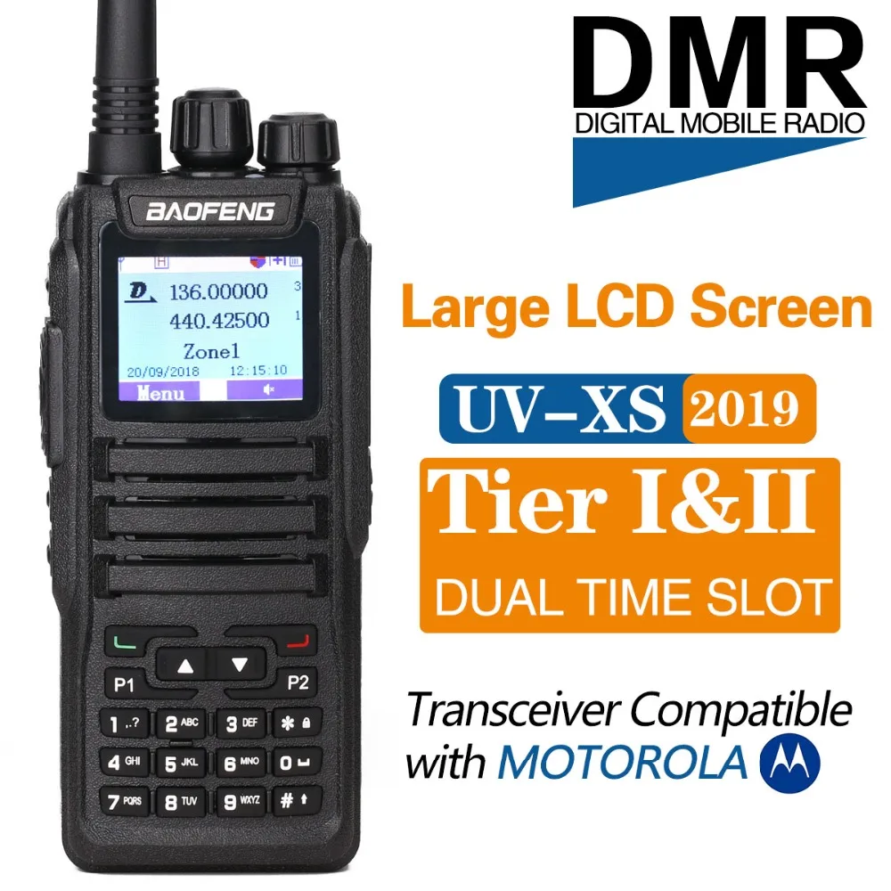 2019 Baofeng DM 1701 Dual Band Dual Time Slot DMR Digital/Analog 3000
