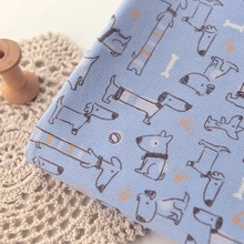 Синяя хлопковая Вельветовая ткань для детской одежды