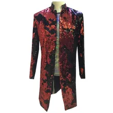 Мужской Красочный Флип повседневный костюм Go-Go хост костюм с пайетками для мужчин