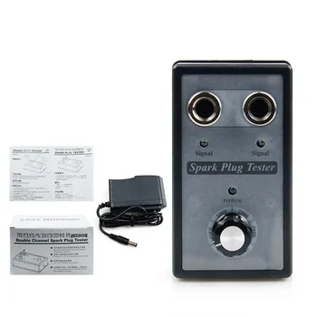 

2019 Car Spark Plug Tester Ignition Testers Automotive Diagnostic Tool Double Hole Analyzer for 12V Gasoline Vehicles Petrol Car