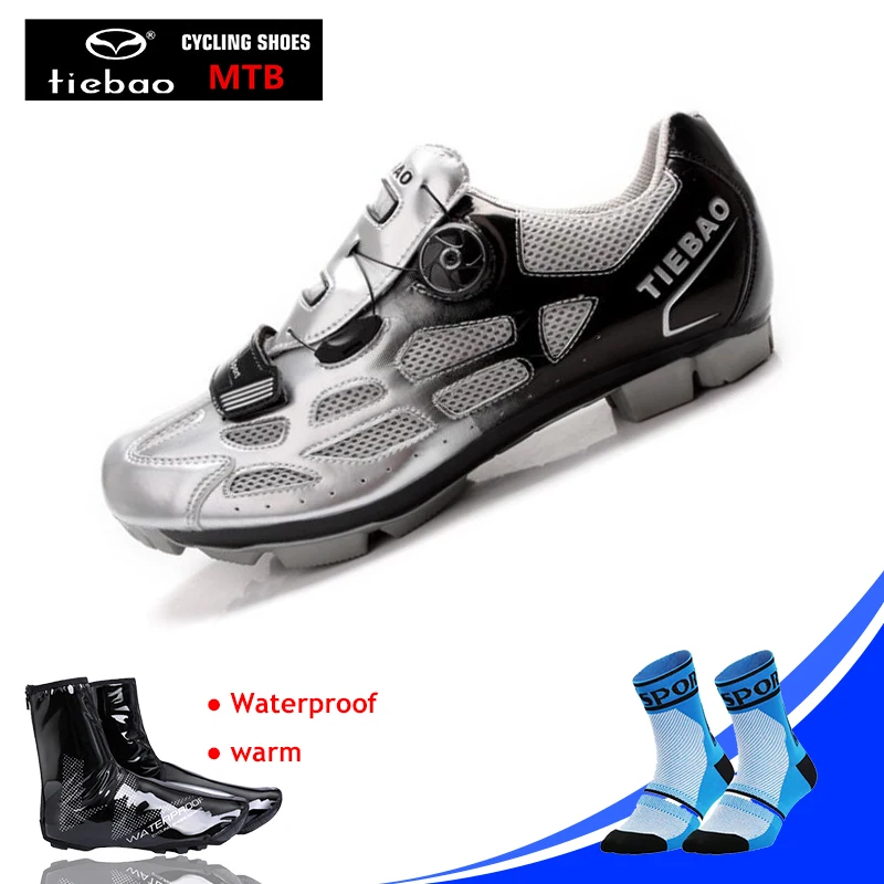 

TIEBAO Professional Self-locking Cycling Shoes MTB Bicycle Shoes Non-slip Bike Shoes Sapatos de ciclismo mtb racing sneakers