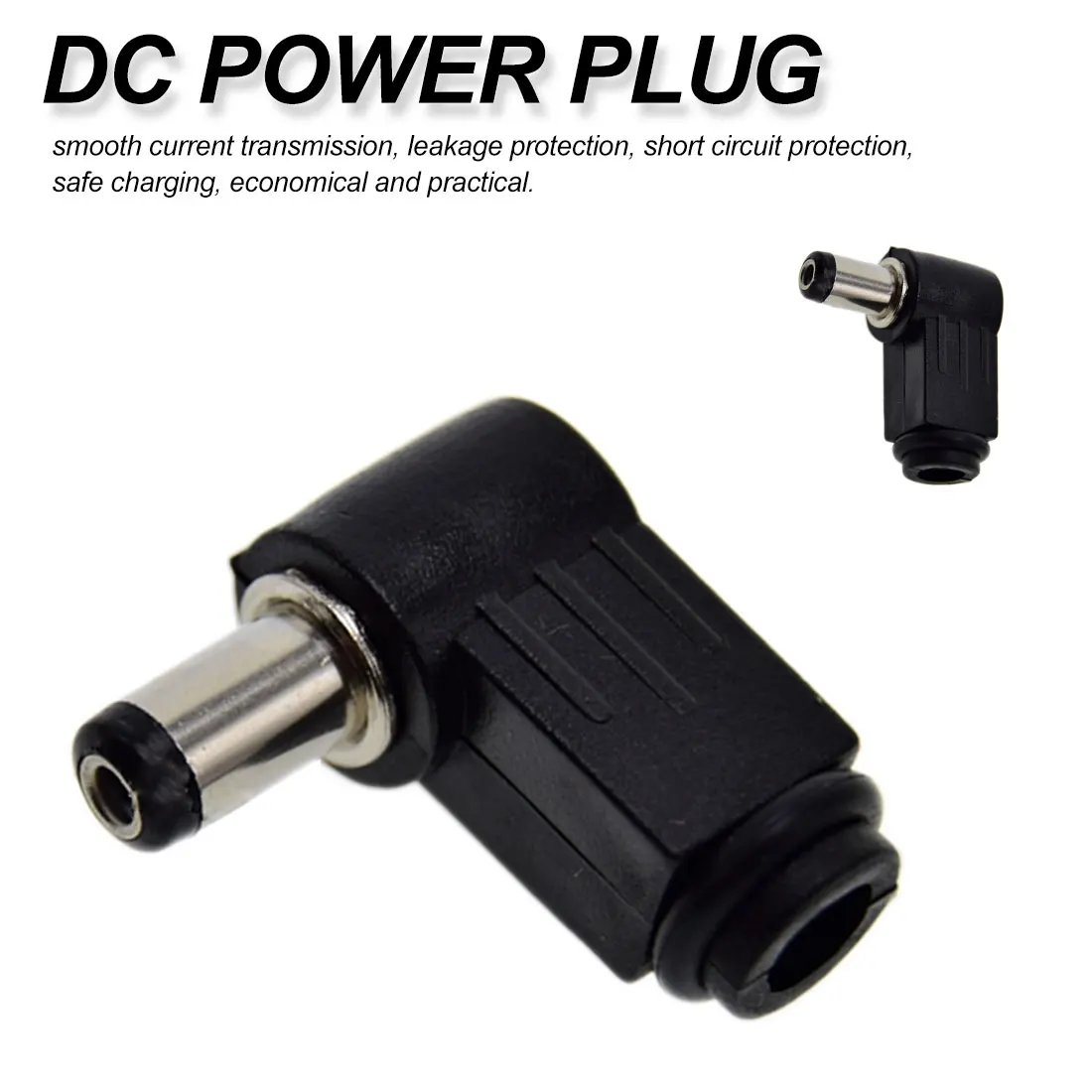 

DC power supply male plug adapter DC bending plug 7 type 5.5x2.1mm stereo connector audio jack Highest