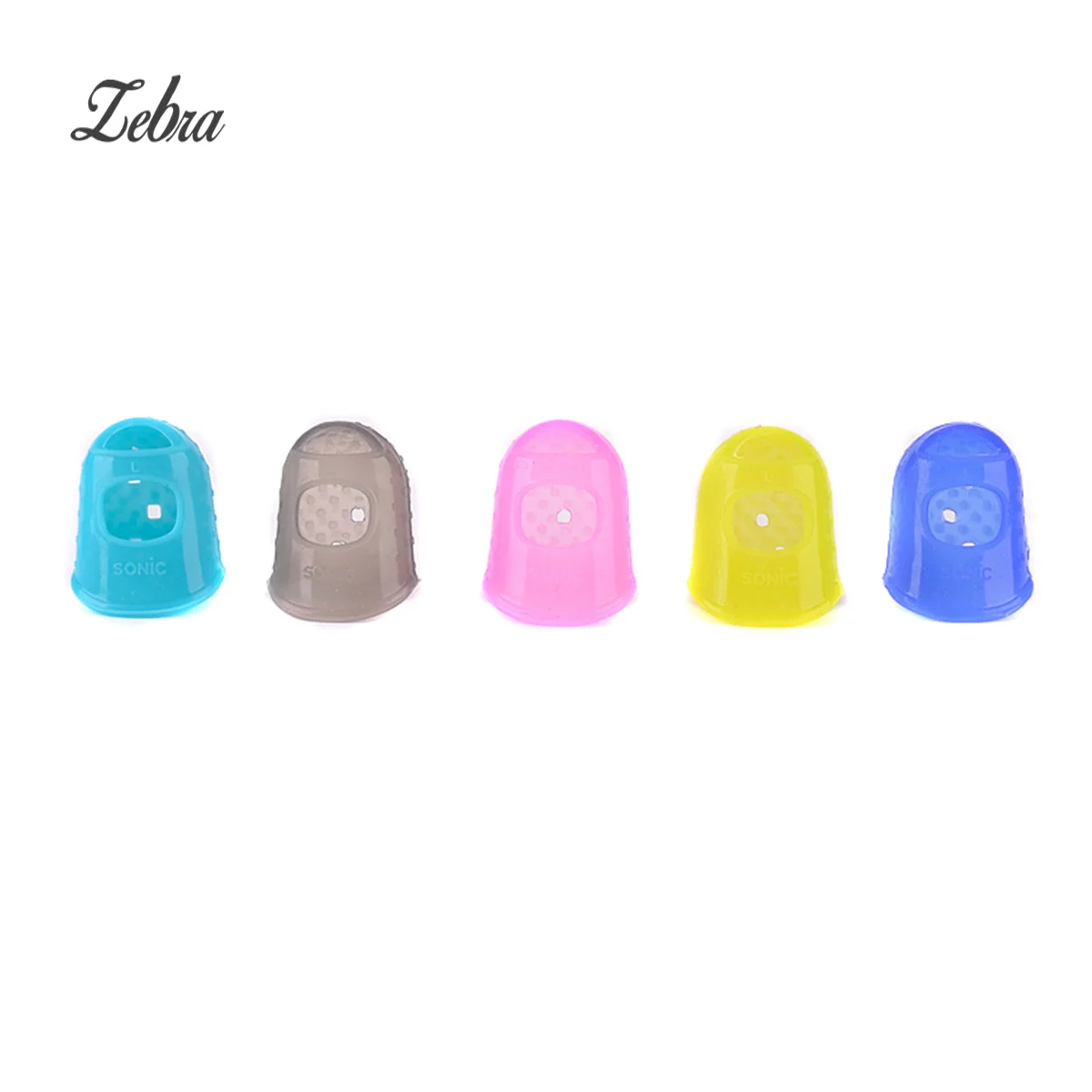 5PCs/lot 5 Colors Silicones Guitar Finger Thumb Tip Protector for