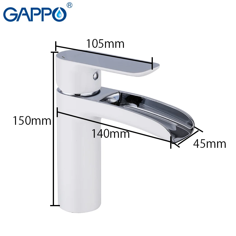 Billige GAPPO Becken Armaturen bad wasserhahn waschbecken mixer white waschbecken wasserhahn wasserhahn chrom wasserfall wasserhahn wasserhahn waschbecken bad wasserhahn messing mixer