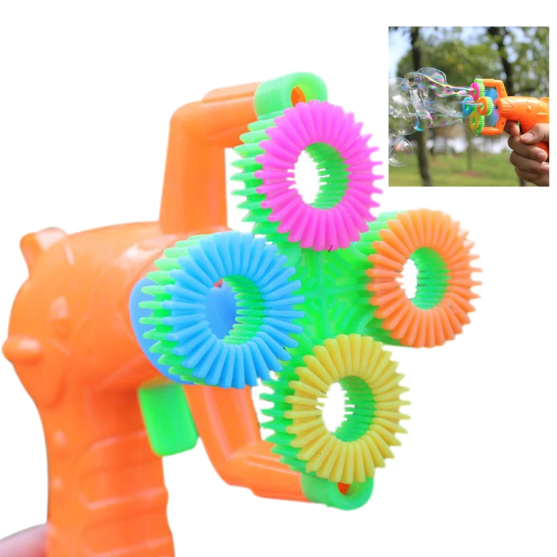 50 мл Электрический мыло пузырь пистолет воздуходувы дети забавные игры подарки игрушечные лошадки