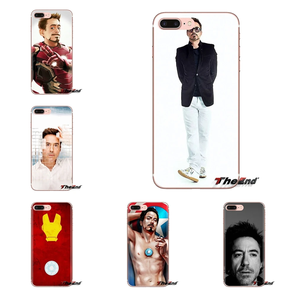 

Soft Transparent Case Covers For Xiaomi Redmi 4A S2 Note 3 3S 4 4X 5 Plus 6 7 6A Pro Pocophone F1 Iron Man Robert Downey Jr Tony