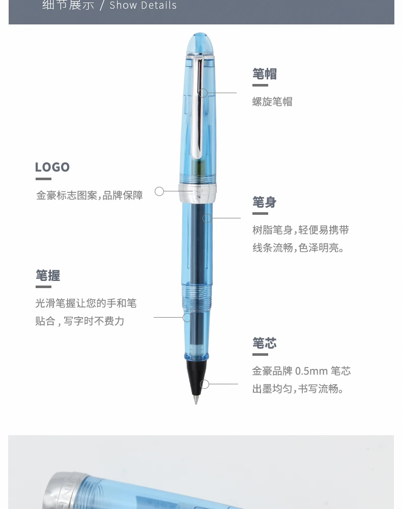 JINHAO 992 шариковая ручка школы офисные принадлежности Роскошные ролик шариковые ручки подарочная ручка в деловом стиле учитель студент