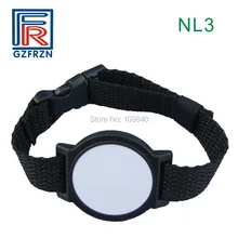 100 шт/лот Сверхлегкий наручный браслет из нейлона ISO14443A ремешок для часов бирка для ehibition электронный Тикет идентификации