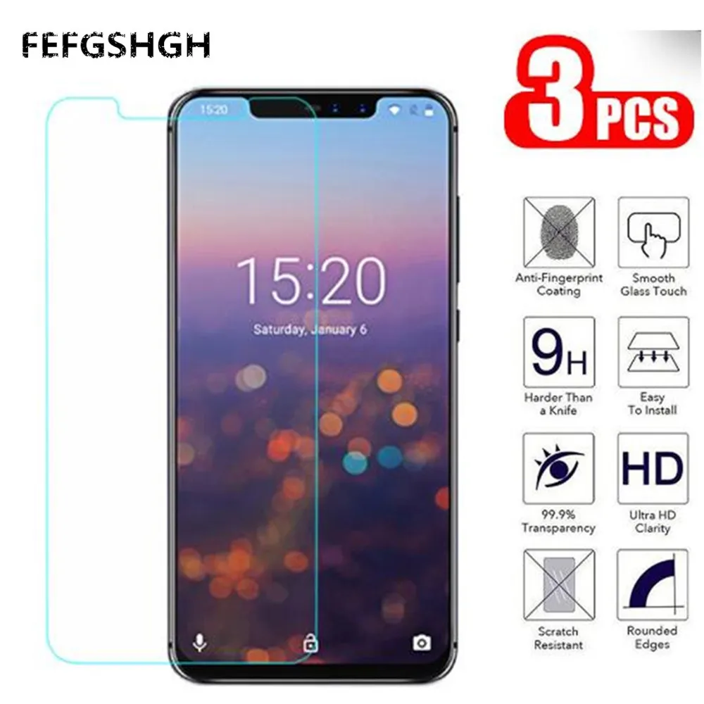 3 шт./лот 2.5D Закаленное стекло для UMIDIGI Z2 защита экрана профессиональная защитная