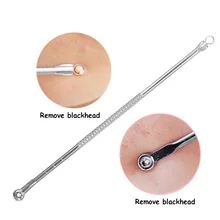 1 шт., игла для удаления угрей и акне, инструмент для удаления пятен, косметический инструмент, инструмент для удаления игл из нержавеющей стали, инструмент для очистки лица, макияж