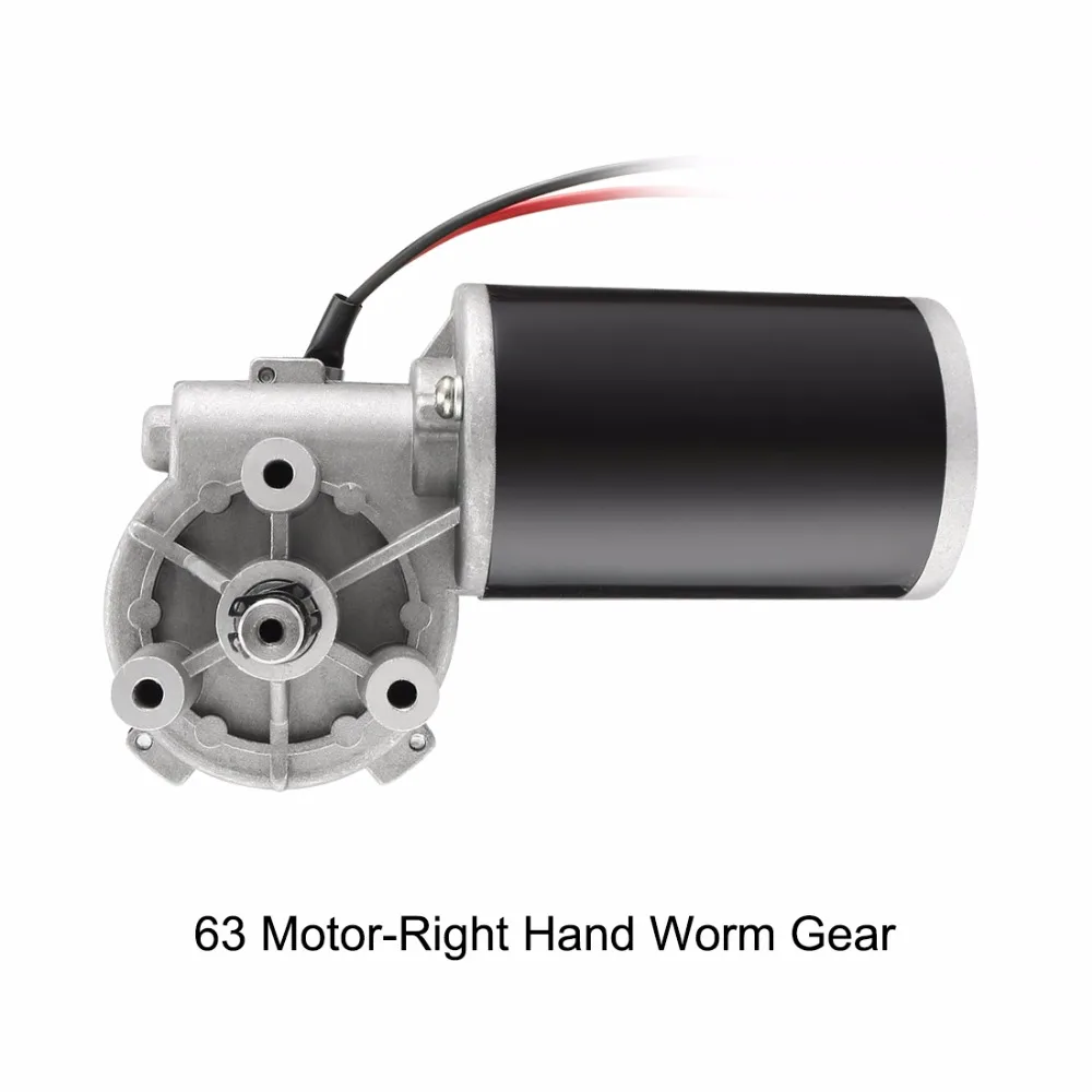 

Uxcell(R) Hot Sale1Pcs DC24V 80W 50RPM 6N.M Reversible Worm Gear Motor High Torque Speed Reducing Electric GearBox Motor-JCF63R