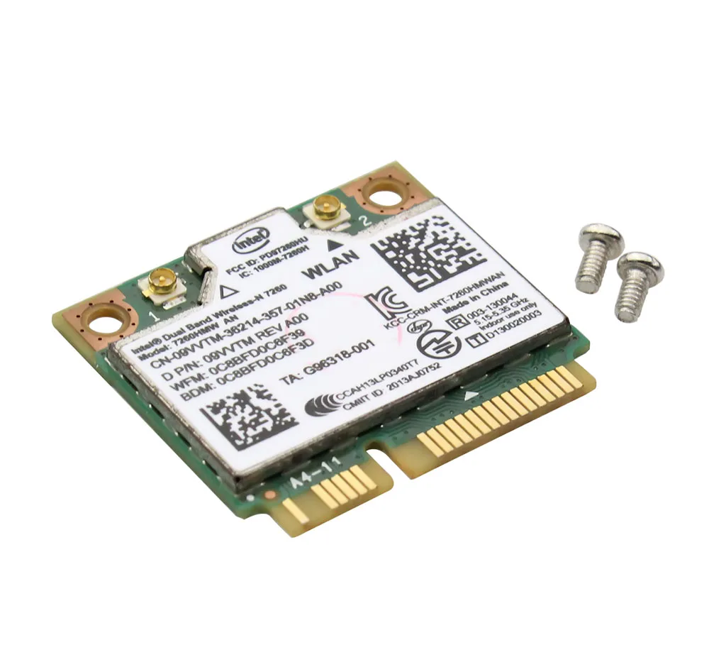 Беспроводной для Intel 7260HMW мини PCI-E Wi-Fi карты 300 Мбит Dual Band 802.11agn 2,4 г/5 ГГц Bluetooth 4,0 для ноутбука с винт