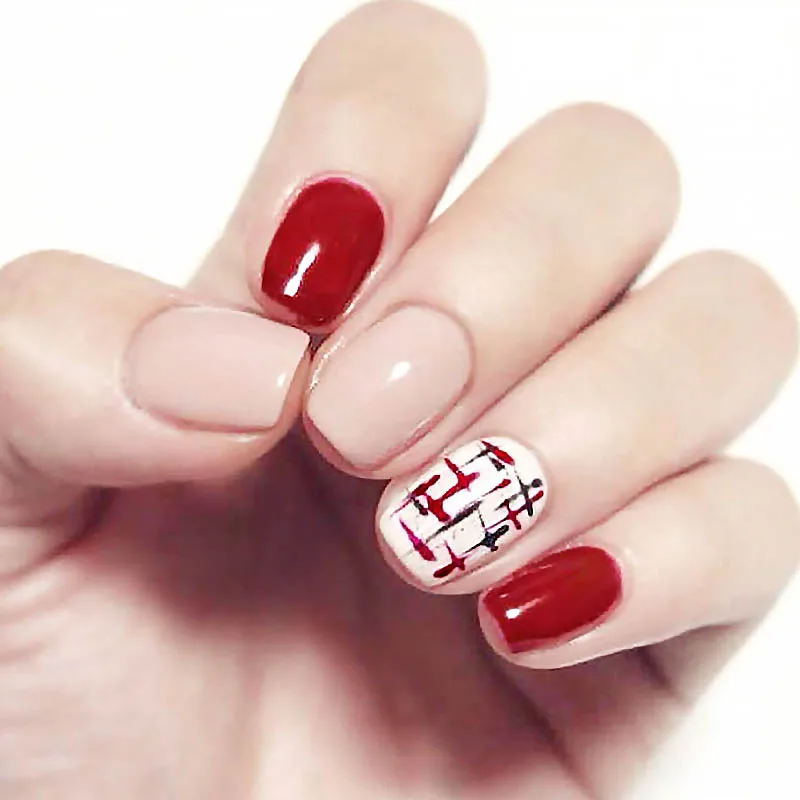 

Girls Short Size New Design Fake Nail Women Fashion Candy Color Acrylic French False Nail Nude Nail Art Tips with Glue 24pcs