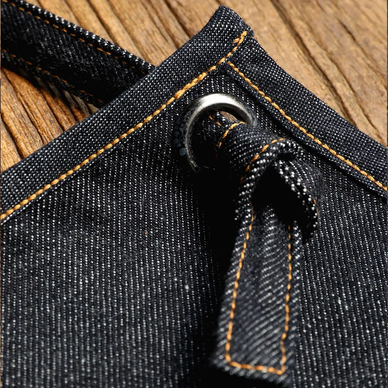 Deals indigo selvage unwashed hand-made quality raw denim jacket