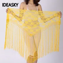 Пояса племенной индии женские монеты, живот танец хип шарф пояс с запахом юбка для танца живота цыганские танцевальные костюмы аксессуары бахрома кружева