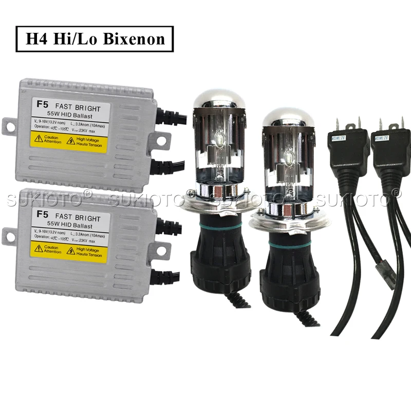 SUKIOTO F5 55W Fast Bright Xenon Kit H7 HID KIT D2H H4 Bixenon 5500K White H1 H3 H11 9012 HB3 HB4 Car HID Headlight Ballast Kit (3)