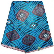 blue ankara lady high quality cotton wax prints dutch wax High Quality real wax latest kent fabric african wax print fabrics