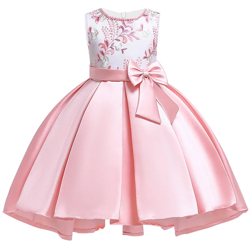 

Baby Girls Flower Dress for Girls Silk Princess Party Dresses Formal Wedding Party Children Kids Christmas Clothing 2-10 Years