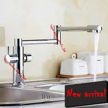 2016 новое поступление 1080 град. вращающийся складной кухня раковина кран водопроводной воды на бортике двойной ручкой на одно отверстие