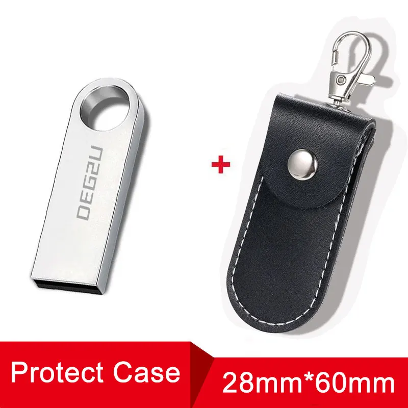 DEG2U- Plus Case Usb флеш-накопитель с индивидуальным логотипом, 16 ГБ, 32 ГБ, 8 ГБ, флешка, металлический серебристый USB, 4 Гб, 128 ГБ, диск DJ, карта памяти, 64 ГБ - Цвет: DEG2U- Plus Case
