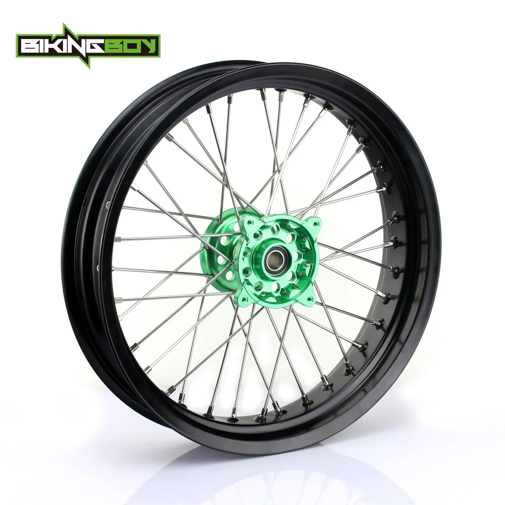 BIKINGBOY 17 &quotобод переднего колеса Supermoto ЧПУ Заготовка ступицы 36 отверстий для Kawasaki