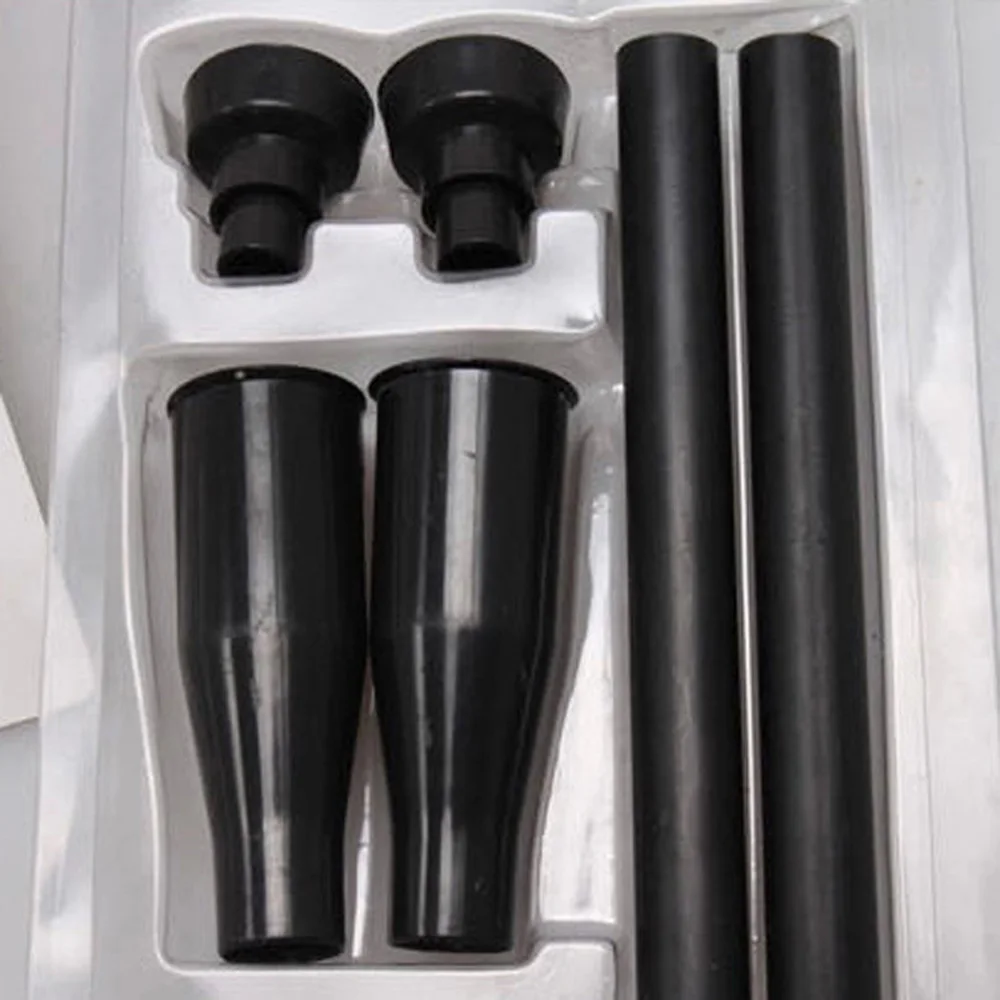 

8 X Black Plastic Fountain Nozzles With Extension Tubes Adapters Are Included To Fit All Garden Water Pumps