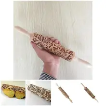 Экономичная 1 шт. деревянная Скалка с тиснением выпечки рождественские печенье лапша бисквит Фондант ds99