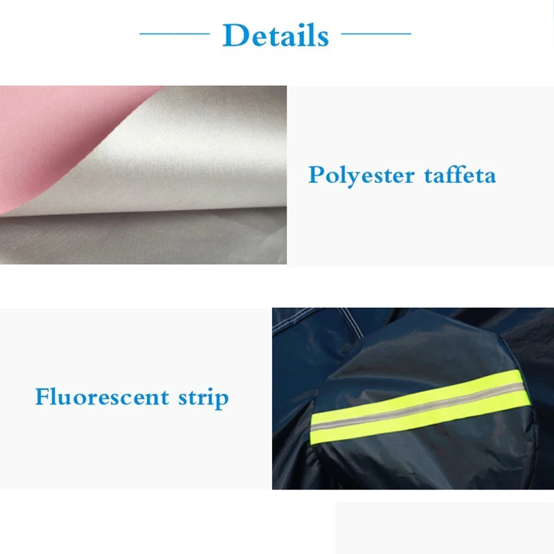 Universal Full Car Covers Snow Ice Dust Sun UV Shade Cover Dark Blue Auto Car Outdoor Protector Cover Auto Exterior Accessories