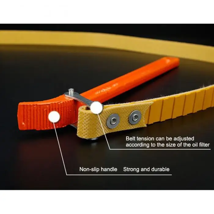 Резиновый ремень гаечный ключ Регулируемый открывалка для бутылок масляные фильтрующие ключи инструмент для ремонта автомобиля WWO66