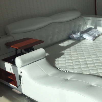 Дизайн татами многофункциональная интеллектуальная электрическая массажная кожаная кровать