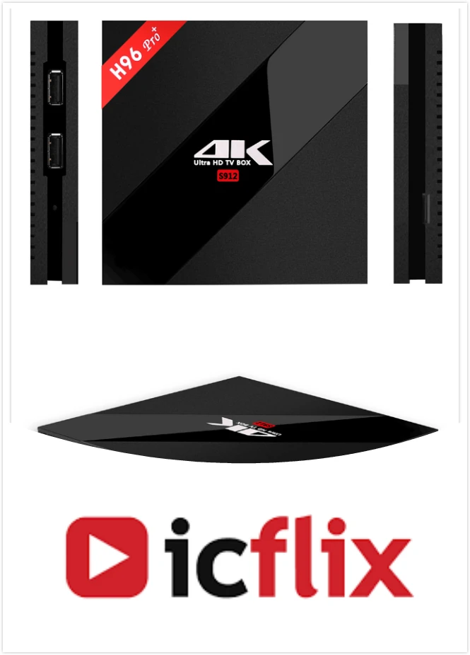 

H96 PRO+ Android 7.1 With 1 Month Icflix Premium Subscription Account Work on all Device Set Top Box Media Player