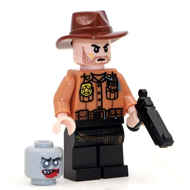 Мини-игрушки Rick Grimes Daryl The Walking Dead Michonne коллекция фильмов строительный блок лучшая