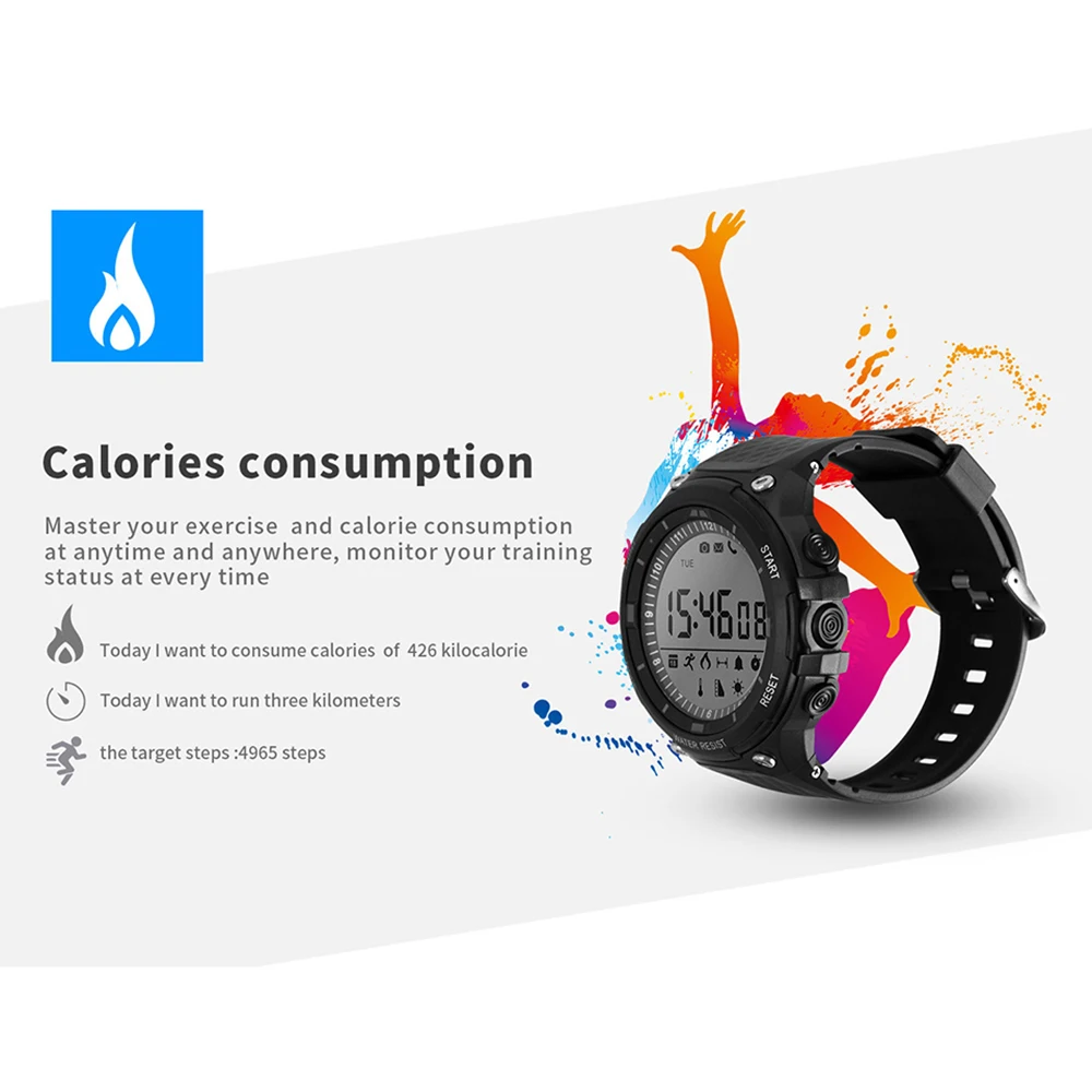 Смарт часы TimeOwner с Bluetooth повседневные спортивные шагомером монитором калорий и