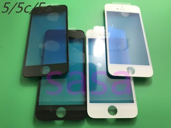 

10pcs Original cold press Outer Glass with Middle Frame Bezel Assembled Front Glass Lens with Frame For iPhone 5 5c 5s