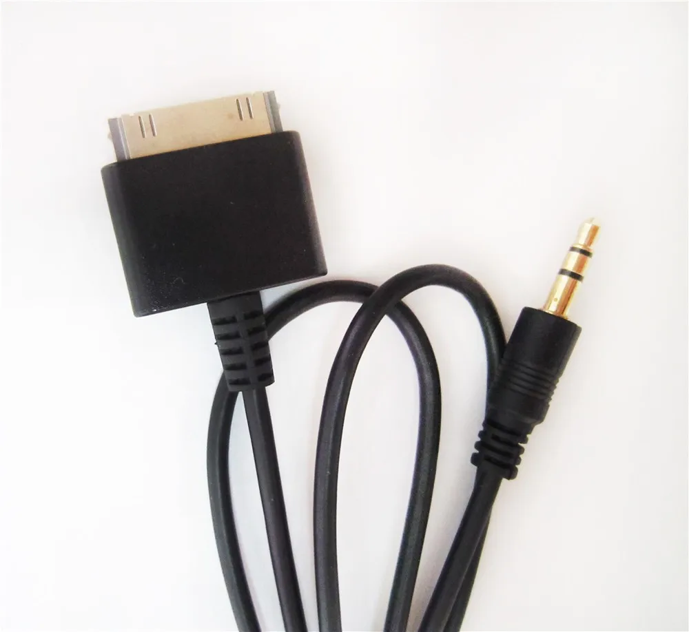 Dock Adapter Cable End Male to 3.5mm Cable Aux input 3.5 For ipod2