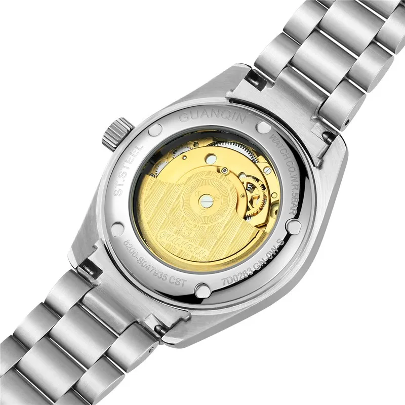 Mens Watches GUANQIN Clock Men Wristwatch Mens Automatic Self-Wind Sapphire Crystal Luminous Waterproof Luxury Mechanical Watch (10)