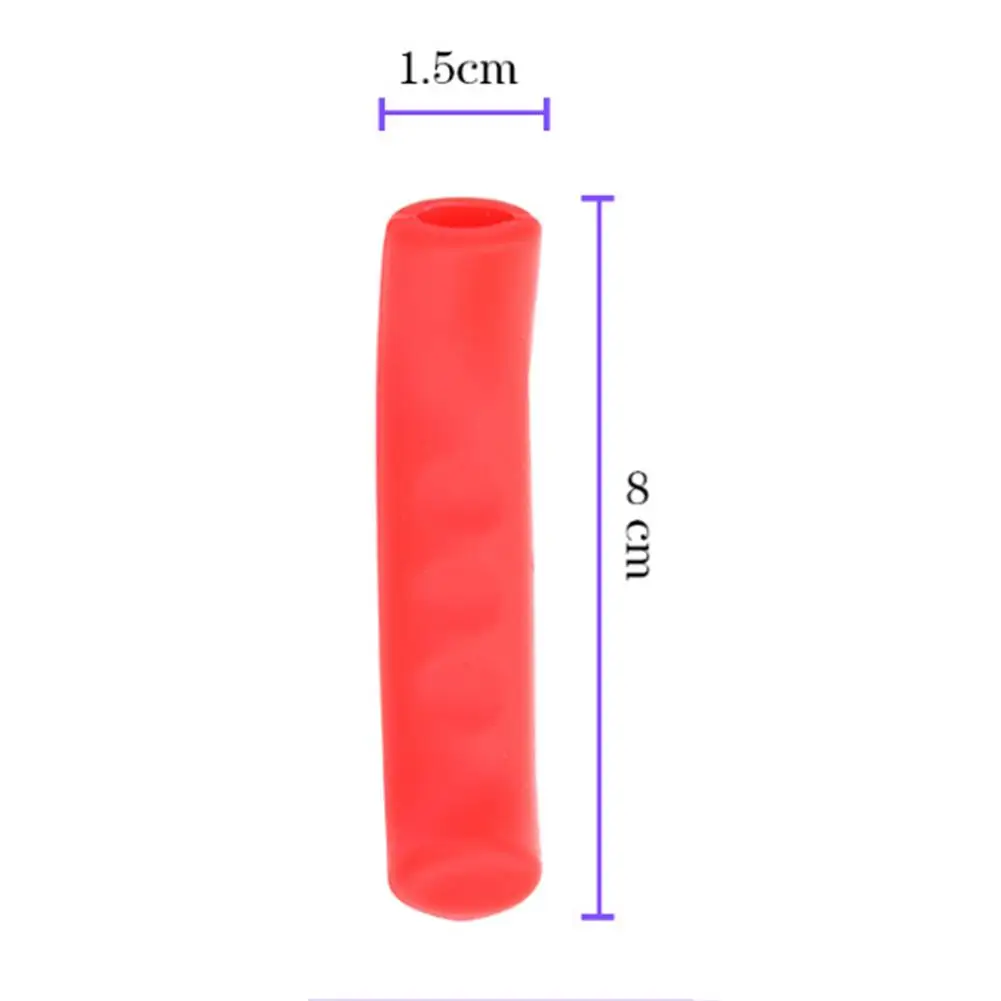 Тормозной силиконовой ручкой крышка для Xiaomi M365 скутер ног Поддержка крышка дверная ручка защитный чехол анти-скольжения скутер аксессуары - Цвет: Red
