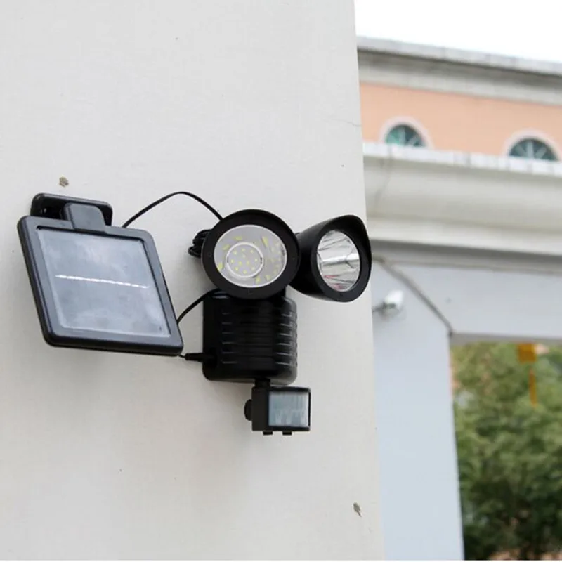 2pcs Sensor Solar light 22 LED wall mounted Solar Powered outdoor PIR