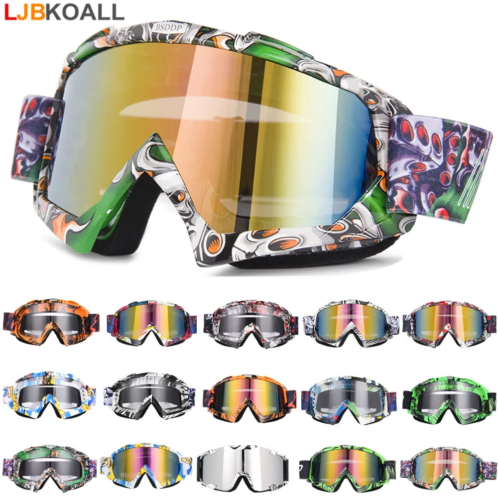 

Universal Motocross Goggles Helmets Goggles Ski Sport Gafas For Motorcycle Dirt Bike ATV Windproof Anti-UV Dust Eyewear Glasses