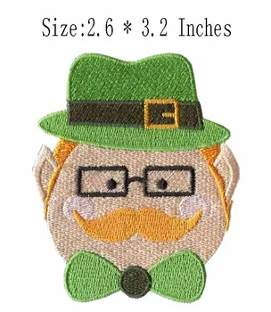 

Old man embroidery patch 2.6" wide /glasses man /sew on patch /cap paster